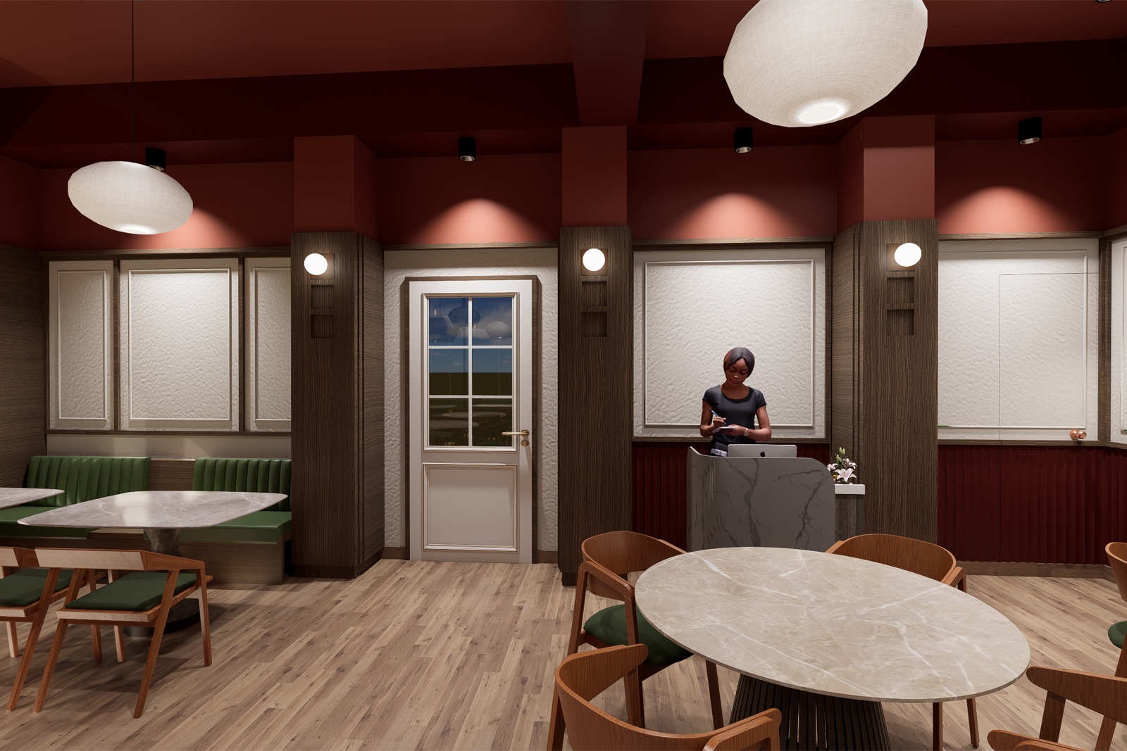 The INNDRI 25 reception and welcoming dining room